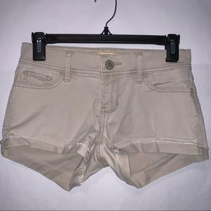 Hollister Khaki Low-Rise Short Short